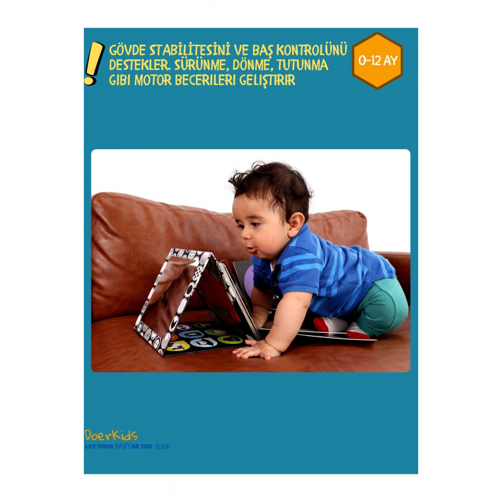 Tummy Time Bebek Aynası & Bebek Zeka Kartları
