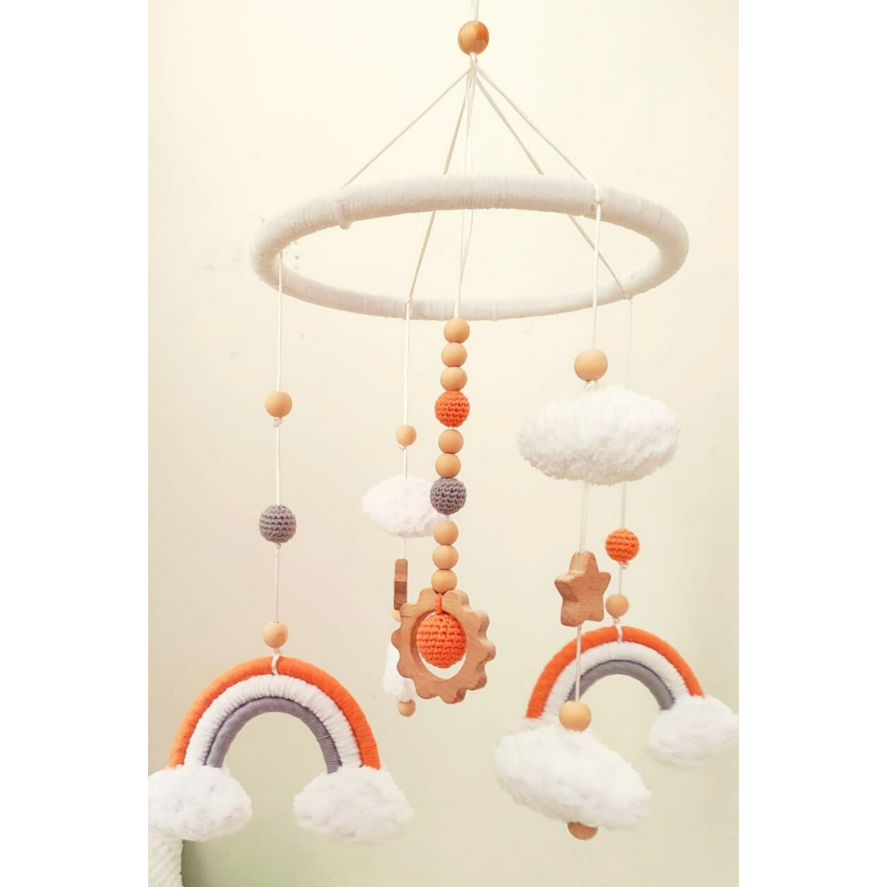 Dönence Beşik Dönencesi El Yapımı Doğal Bebek Çocuk Odası Dönence Müzik Kutusu Hediyemizdir.