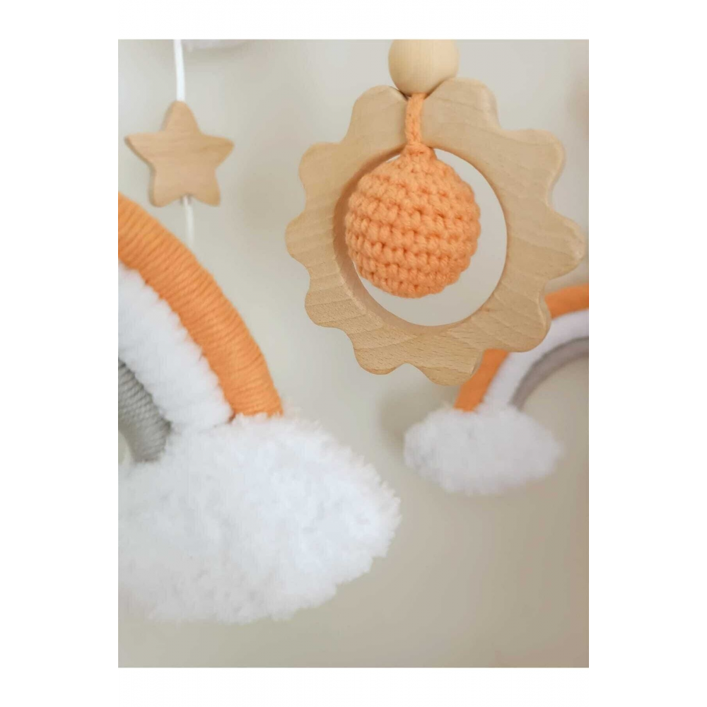 Dönence Beşik Dönencesi El Yapımı Doğal Bebek Çocuk Odası Dönence Müzik Kutusu Hediyemizdir.