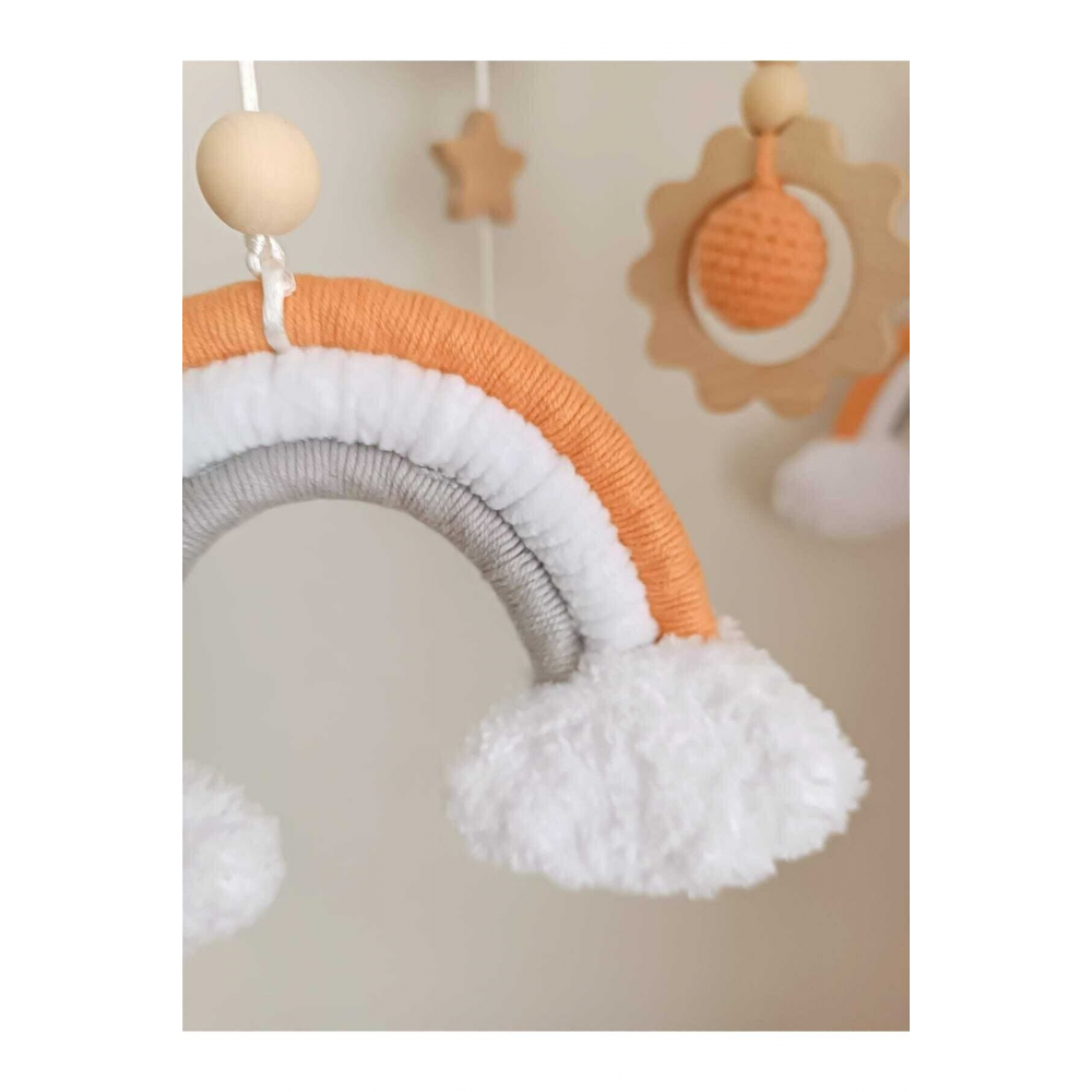 Dönence Beşik Dönencesi El Yapımı Doğal Bebek Çocuk Odası Dönence Müzik Kutusu Hediyemizdir.