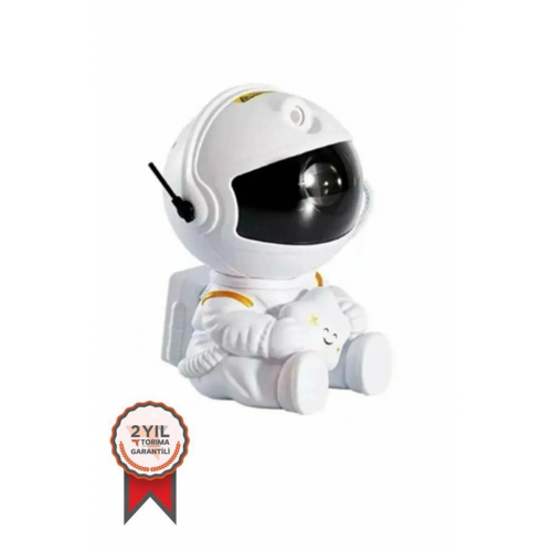 LW-6 Mini Beyaz Yıldız Projektör Astronot Işıklı Galaksi Samanyolu Projektör Gece Lambası