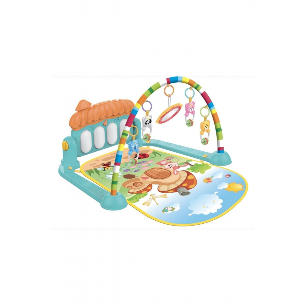 Sevimli Piyanolu Sesli Işıklı Aynalı Oyun Halısı