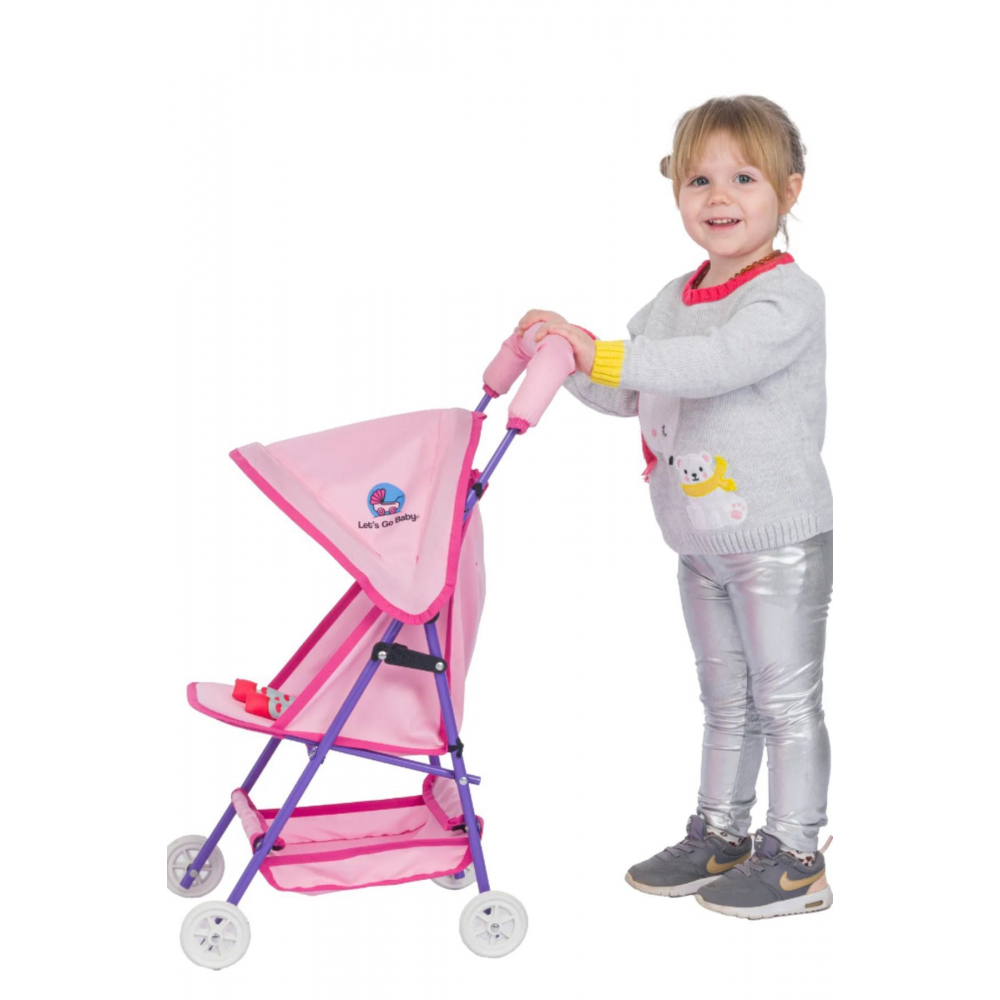 Oyuncak Bebek Arabası Kız Çocuğu İçin Puset Bebek Oyuncağı