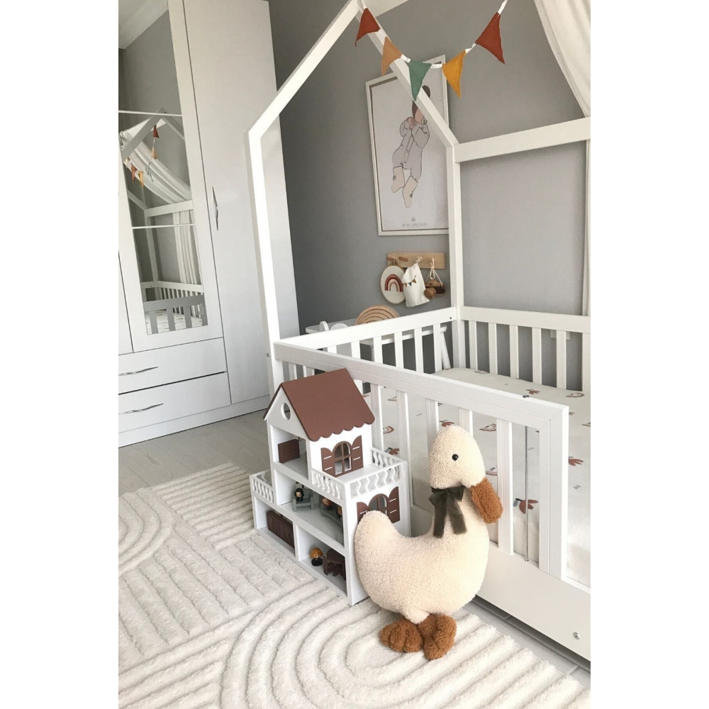 Çocuk Bebek Uyku Arkadaşı Lucky Ördek 60cm Büyük Yastık