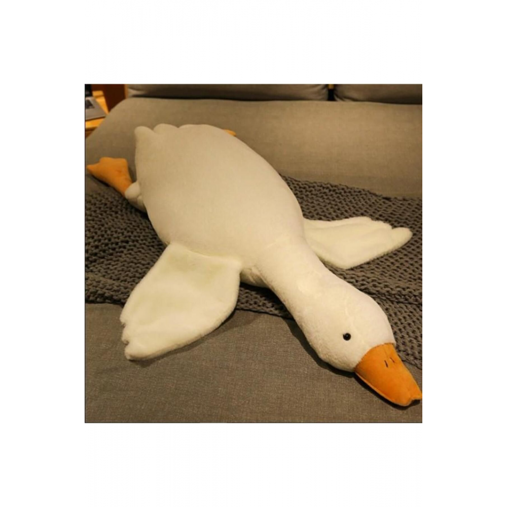 Sevimli Peluş Uyku Arkadaşım Kaz 75 cm- Uçan Kaz Morton Uyku Yastığı