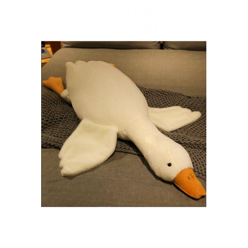 Sevimli Peluş Uyku Arkadaşım Kaz 75 cm- Uçan Kaz Morton Uyku Yastığı