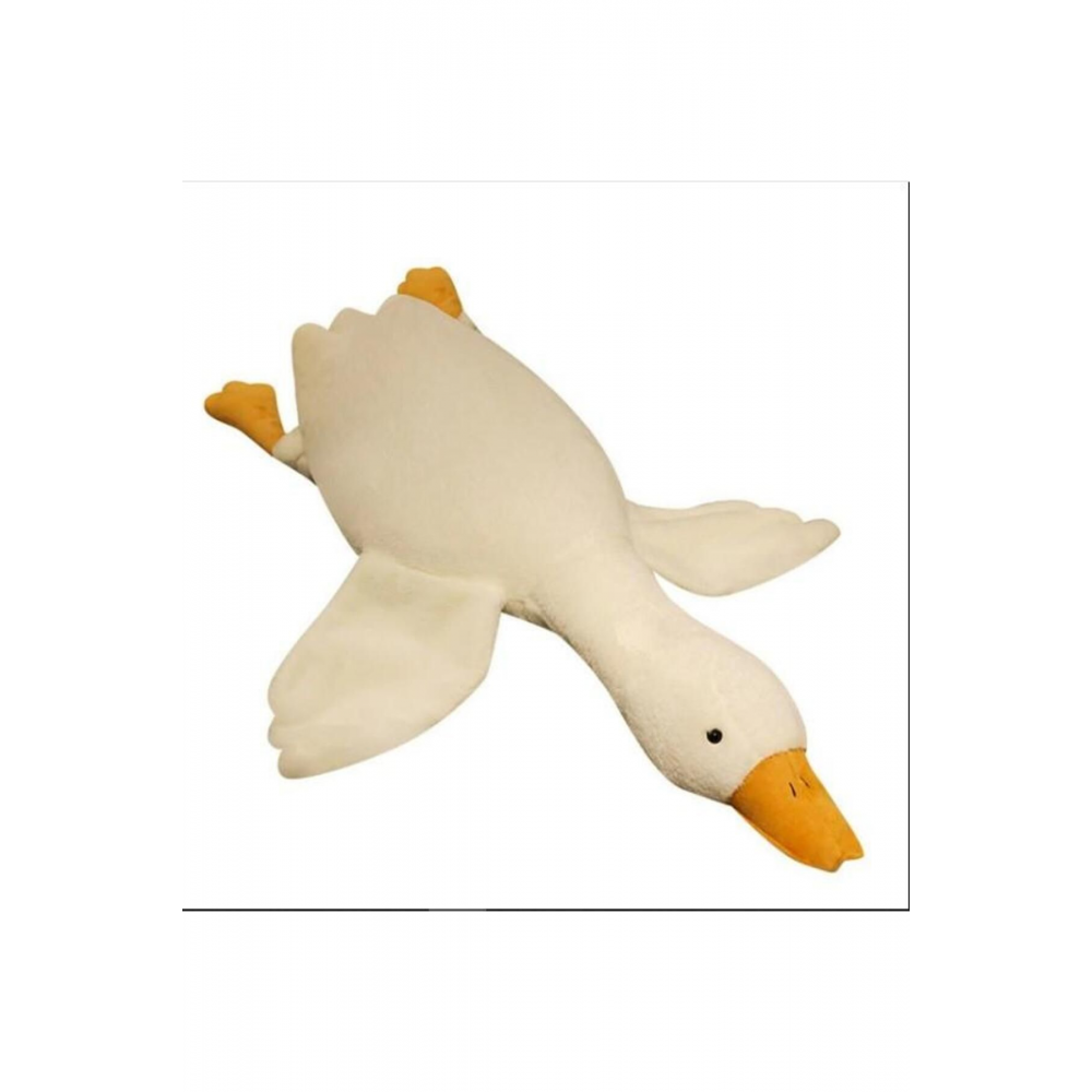 Sevimli Peluş Uyku Arkadaşım Kaz 75 cm- Uçan Kaz Morton Uyku Yastığı