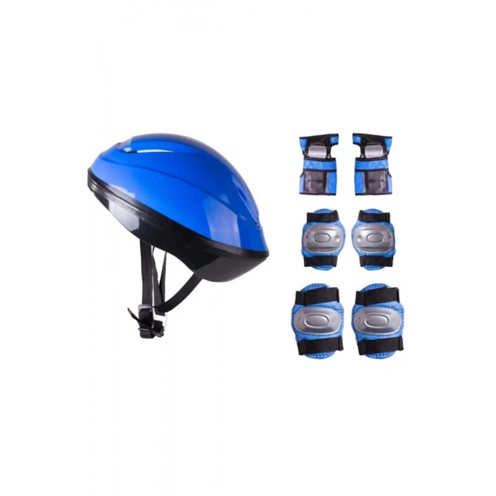 F-sports Kask Dizlik Dirseklik Koruyucu Set