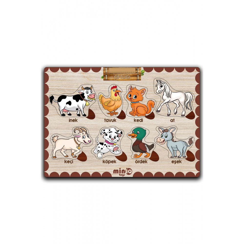 Ahşap Türkçe 6’lı Mega Set Eğitici Öğretici Yapboz