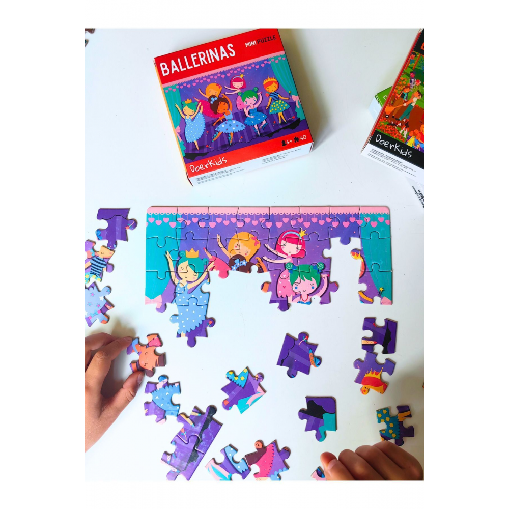 Bale Gösterisi Sanatsal Mini Puzzle| 3-7 Yaş - 40 Parça
