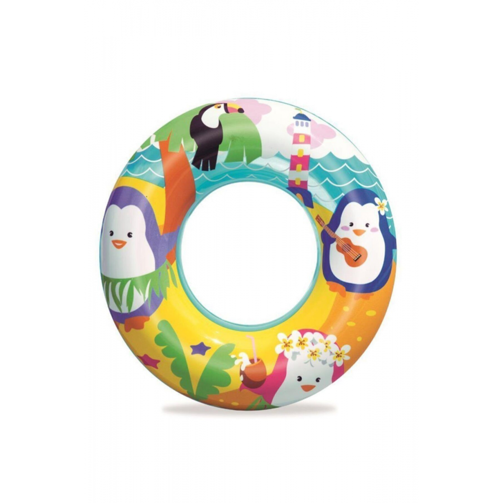 Renkli Penguen Desenli Can Simidi 51 Cm.