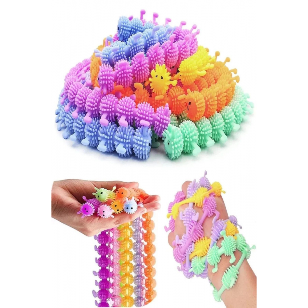 3 Adet Deniz Plaj Havuz Oyuncağı Su Oyunu Esnek Sukuşi Tırtıl Oyuncak