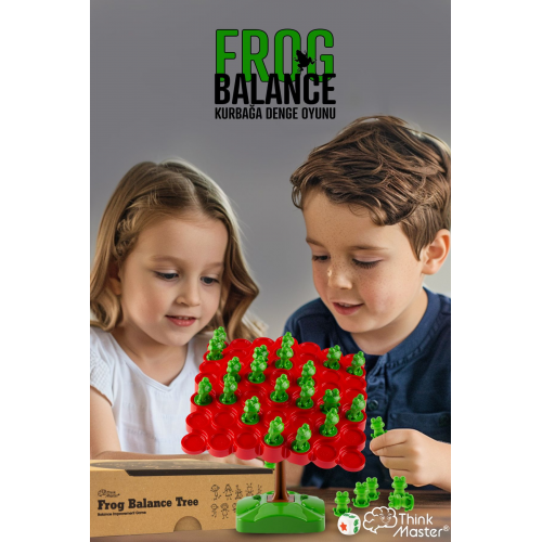 Kurbağa Denge Ebeveyn Çocuk Etkileşimi Oyunu Eğitici Oyuncak Kurbağa Ağacı Denge Oyunu