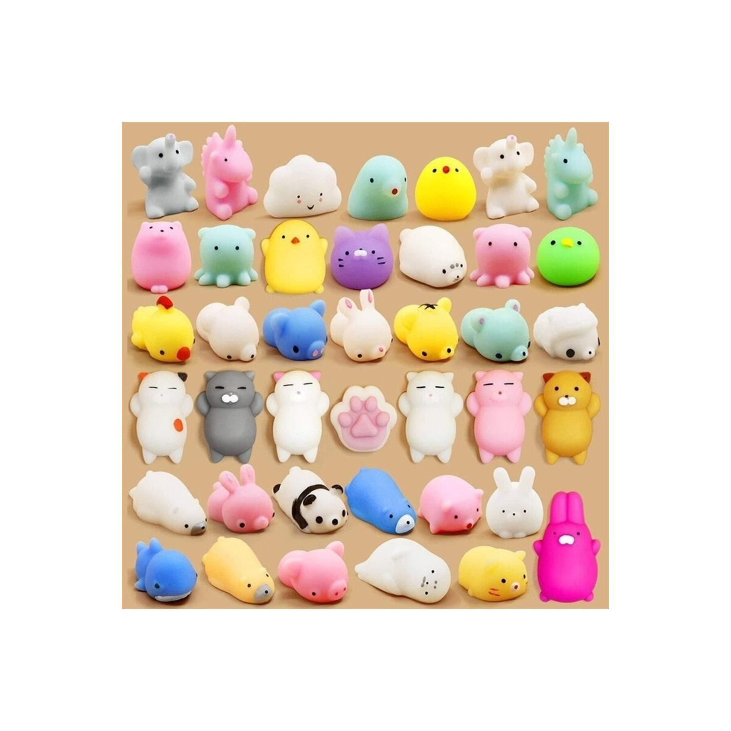 5 Adet Hayvan Sukuşi Sevimli Stres Çocuk Okul Hediye Squishy Hayvan Oyuncak