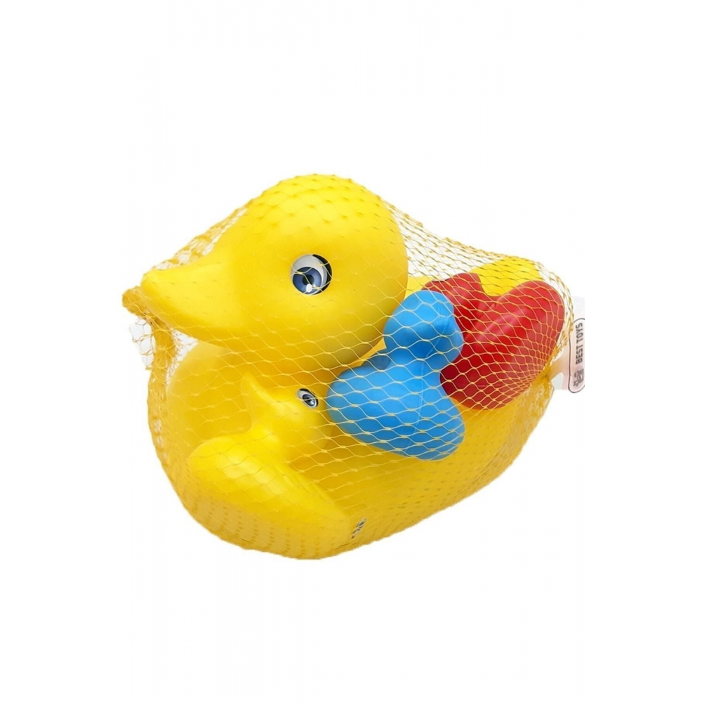 Anne Ördek Ve Yavruları 22 Cm Plastik Banyo Oyuncakları