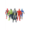 Spiderman Hulk Kaptan Amerika Batman Ironman 17cm. Işıklı Figürler Set