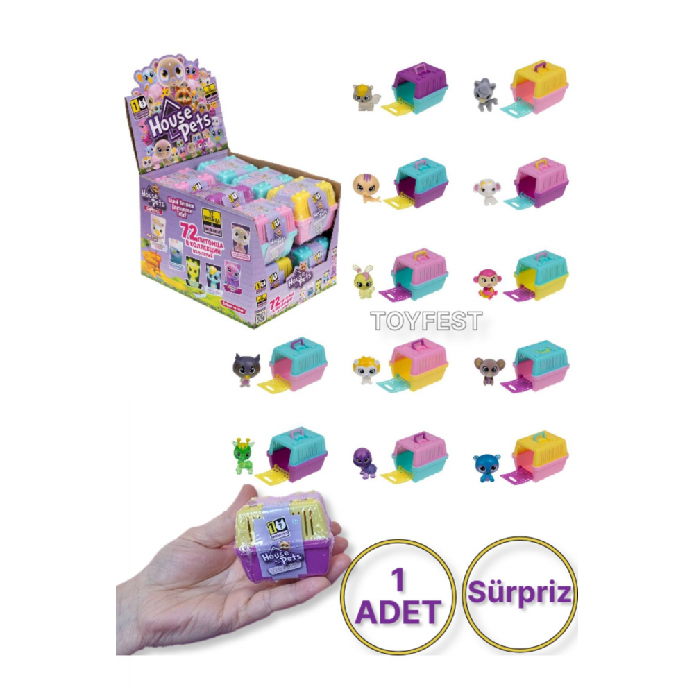 Sürpriz Minis Evcil Hayvanlar Minişler House Pets - (1 Adet ) - 5 Cm