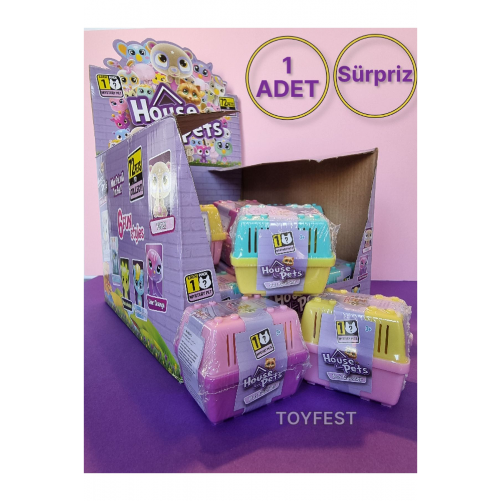 Sürpriz Minis Evcil Hayvanlar Minişler House Pets - (1 Adet ) - 5 Cm