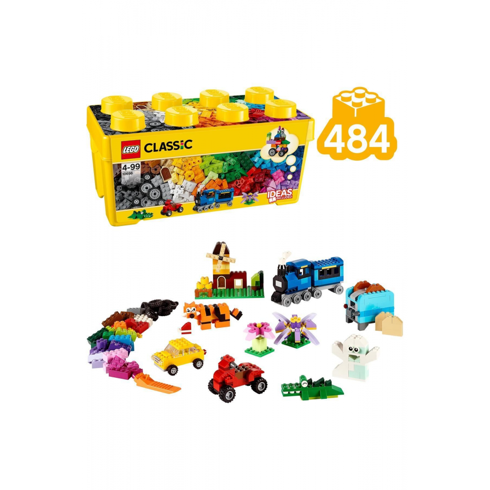 Classic Orta Boy Yaratıcı Yapım Kutusu 10696 - Yaratıcı Çocuklar Için Oyuncak Yapım S (484 PARÇA)