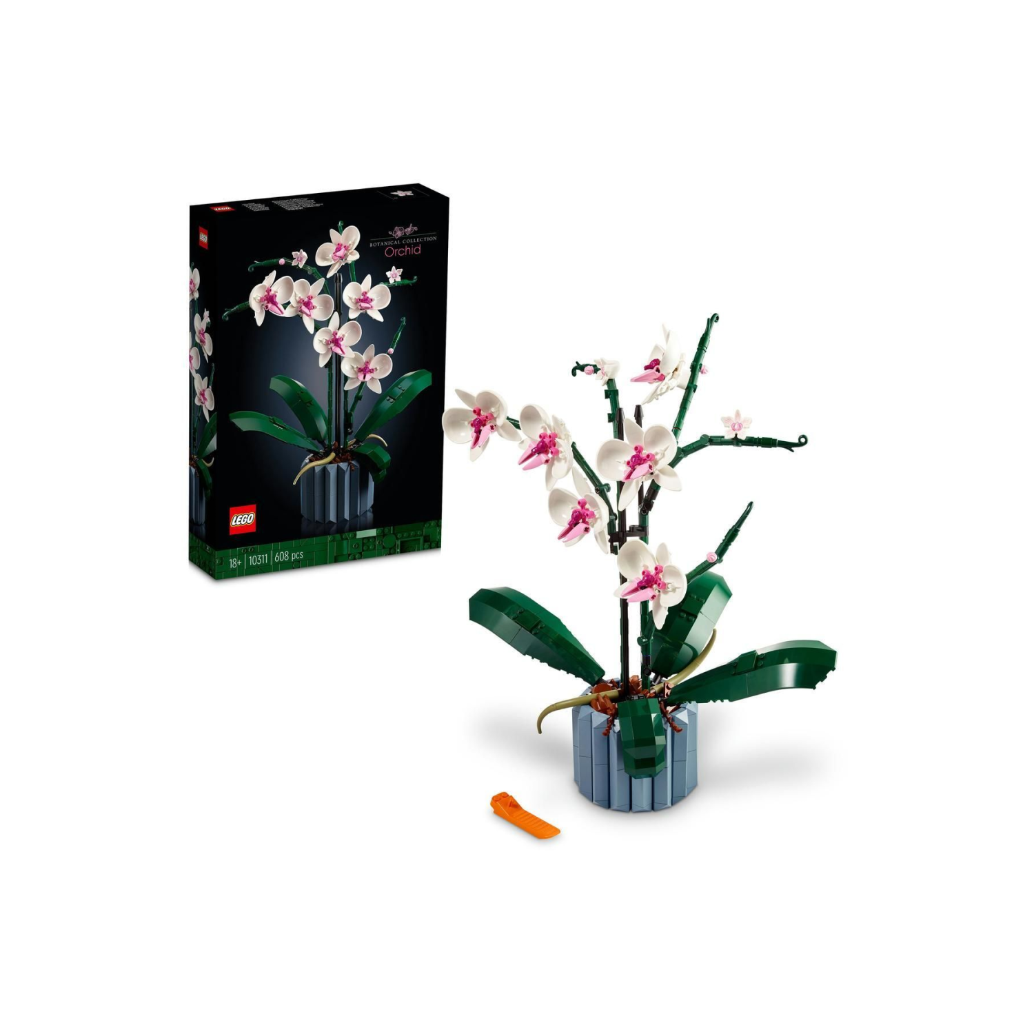 ® ICONS Orkide 10311 - Yetişkinler İçin Koleksiyonluk Dekoratif Yapım Seti (608 Parça)