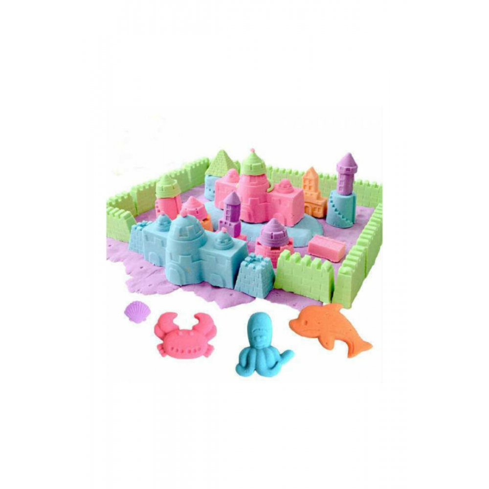 Kinetik Kum, 4 Renk 1 kg, Oyun Kumu, Oyun Kalıpları Hediye