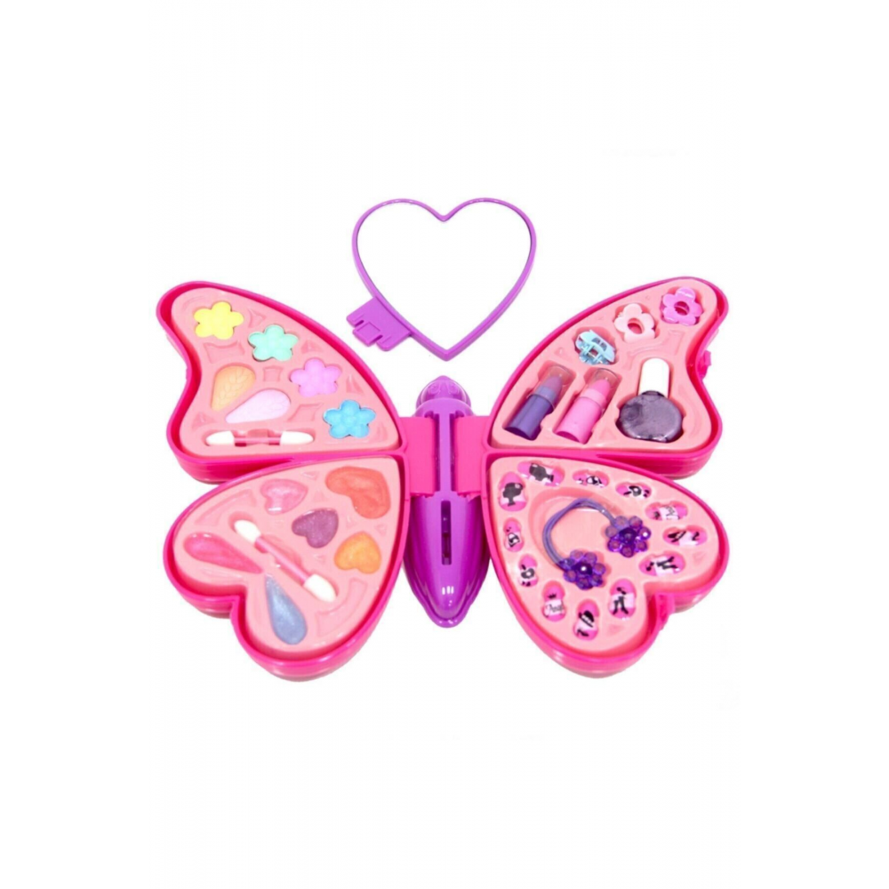Y Kelebek Güzellik Kız Çocuk Oyuncak Makyaj Oyun Seti
