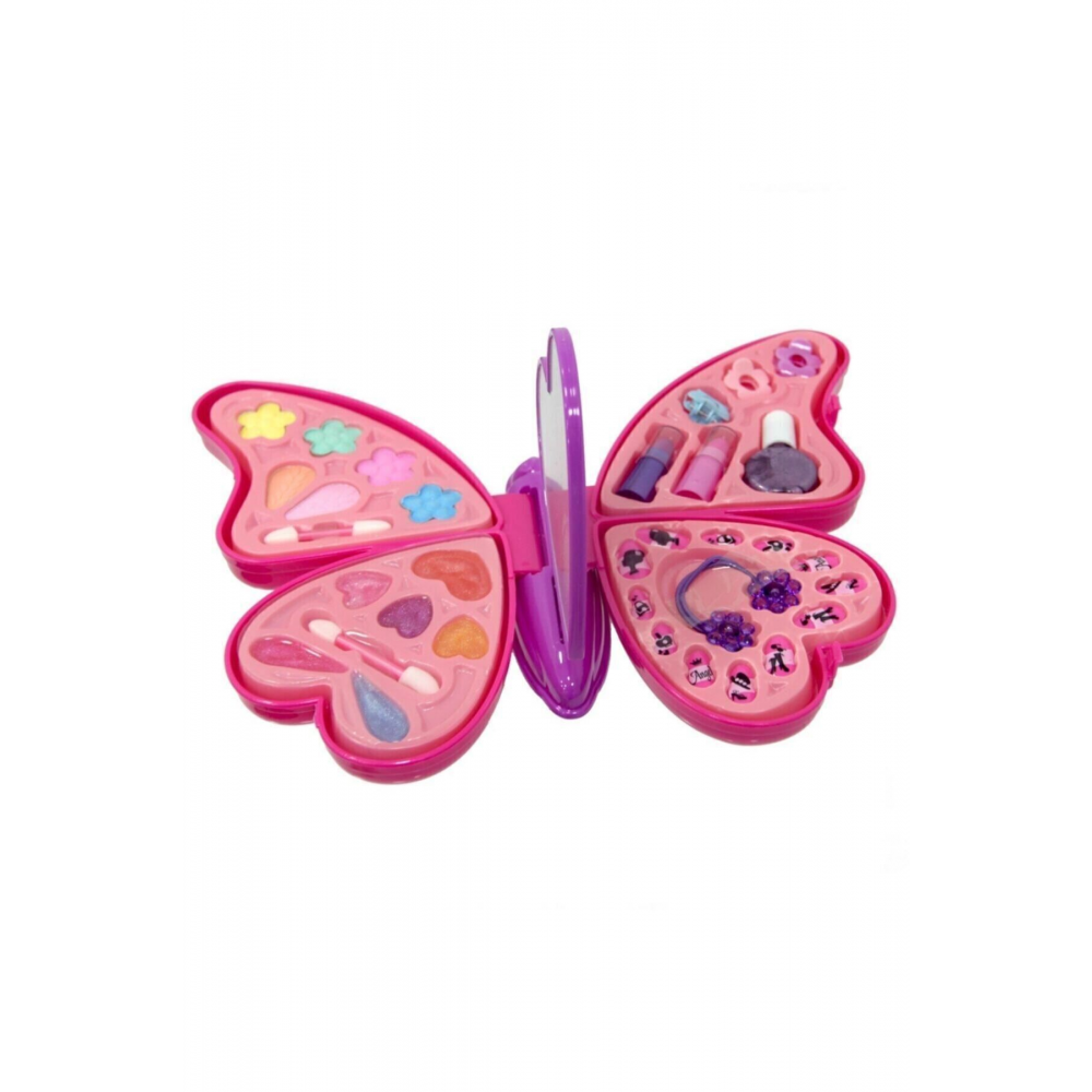 Y Kelebek Güzellik Kız Çocuk Oyuncak Makyaj Oyun Seti