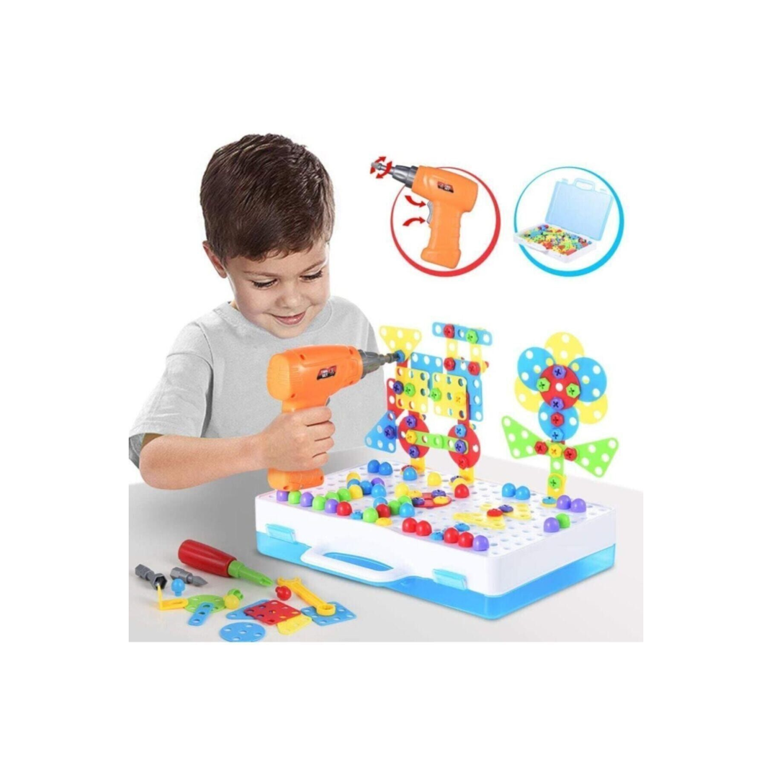 Matkaplı 3d Yaratıcı Tamir Seti Puzzle Eğitici