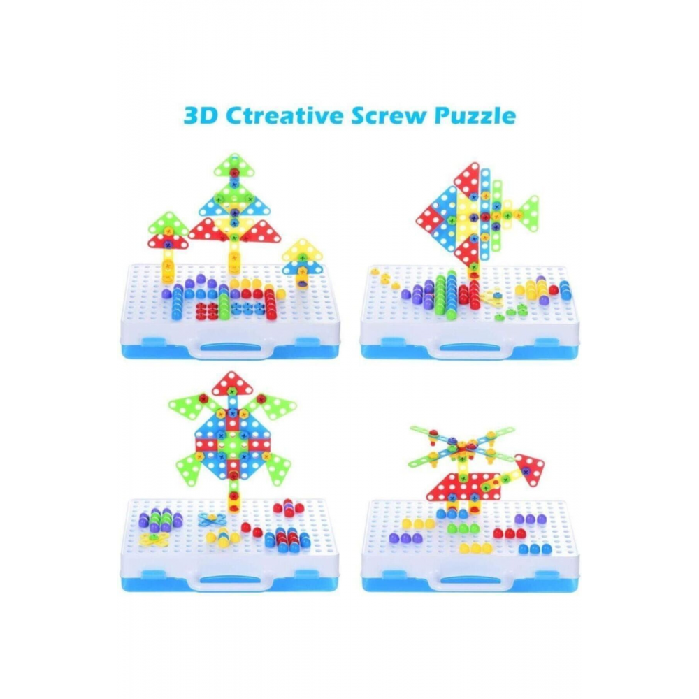 Matkaplı 3d Yaratıcı Tamir Seti Puzzle Eğitici