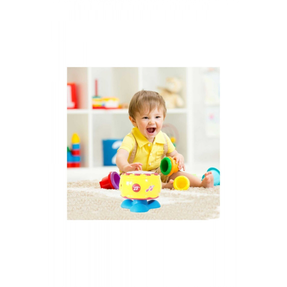 Müzikli Ve Işıklı Kaya Davul Kaliteli Orijinal Eğlenceli Davul