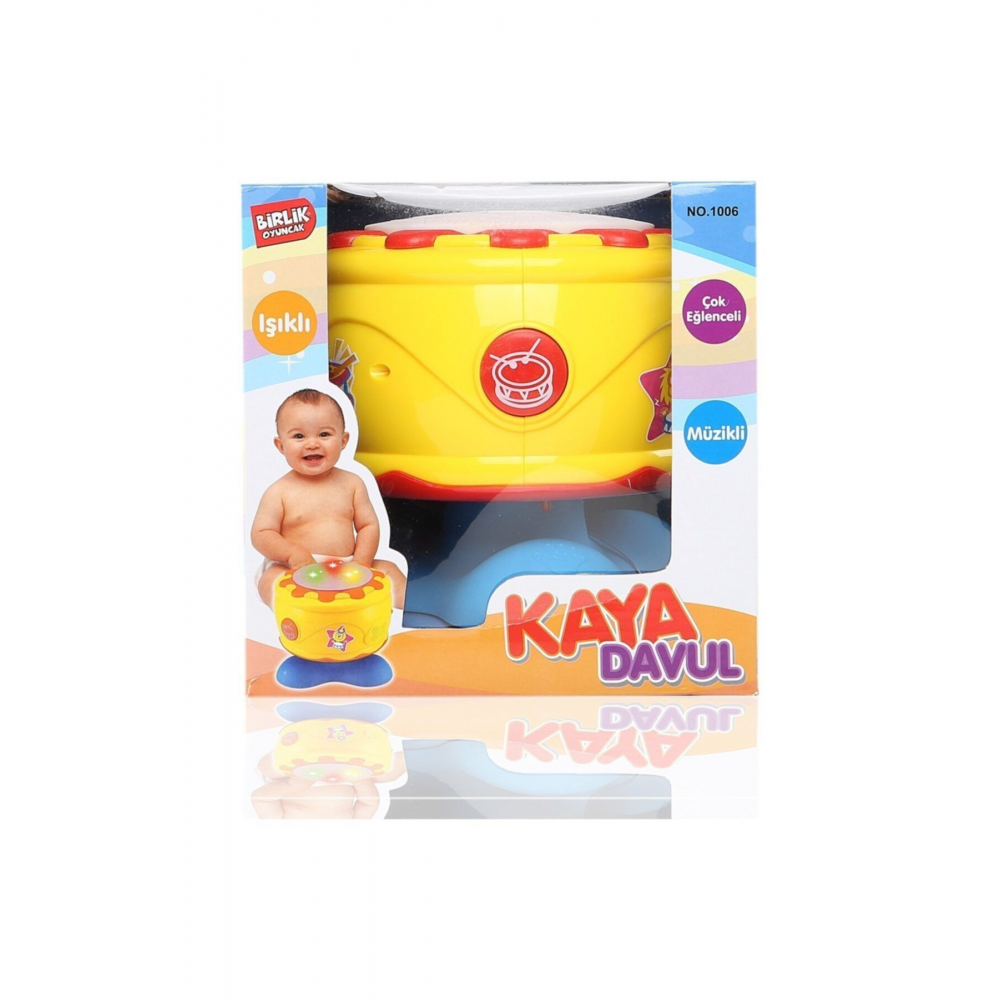 Müzikli Ve Işıklı Kaya Davul Kaliteli Orijinal Eğlenceli Davul