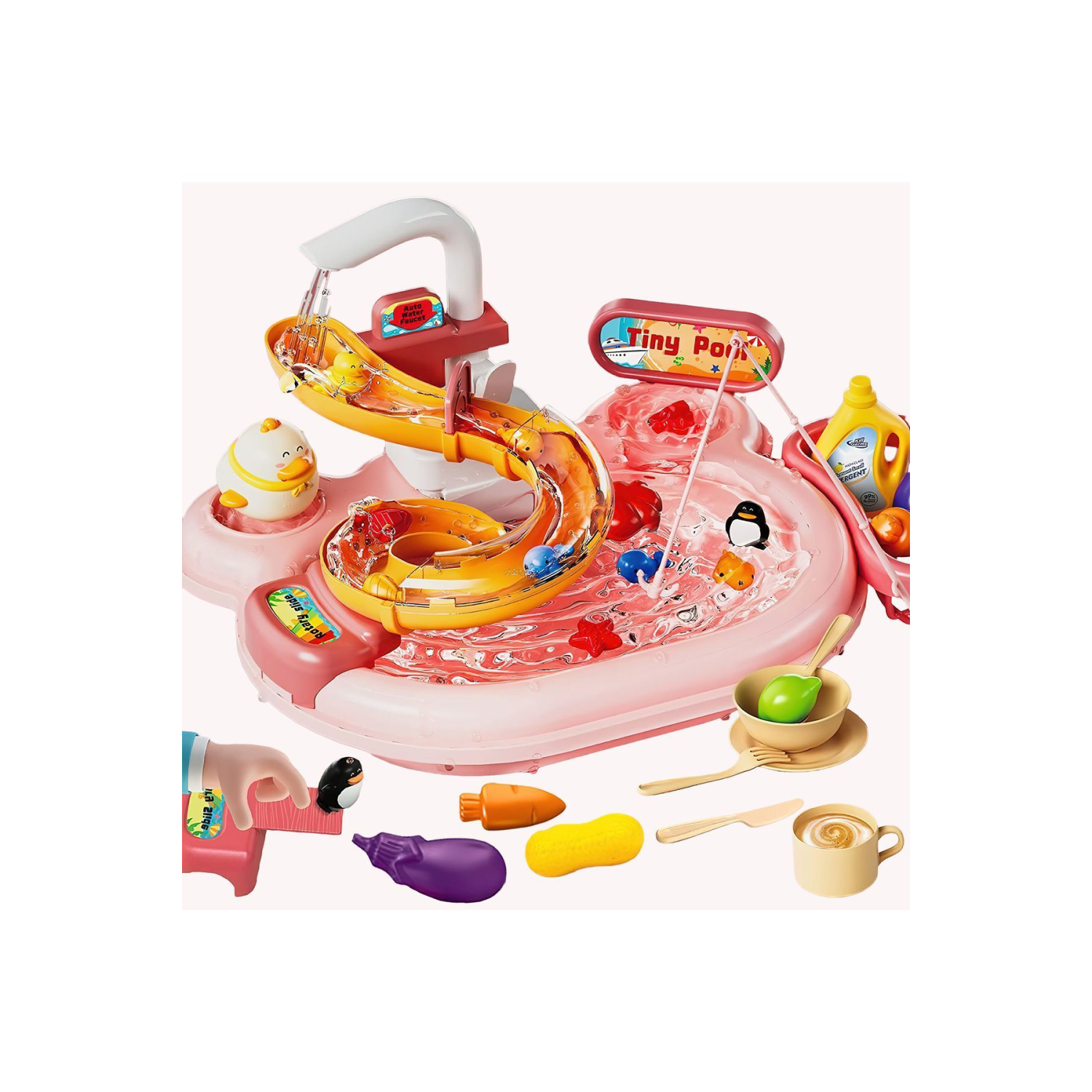 Birlik Oyuncak Çeşmeli Havuzlu Mıknatıslı Balık Seti 1204-4/1204-3