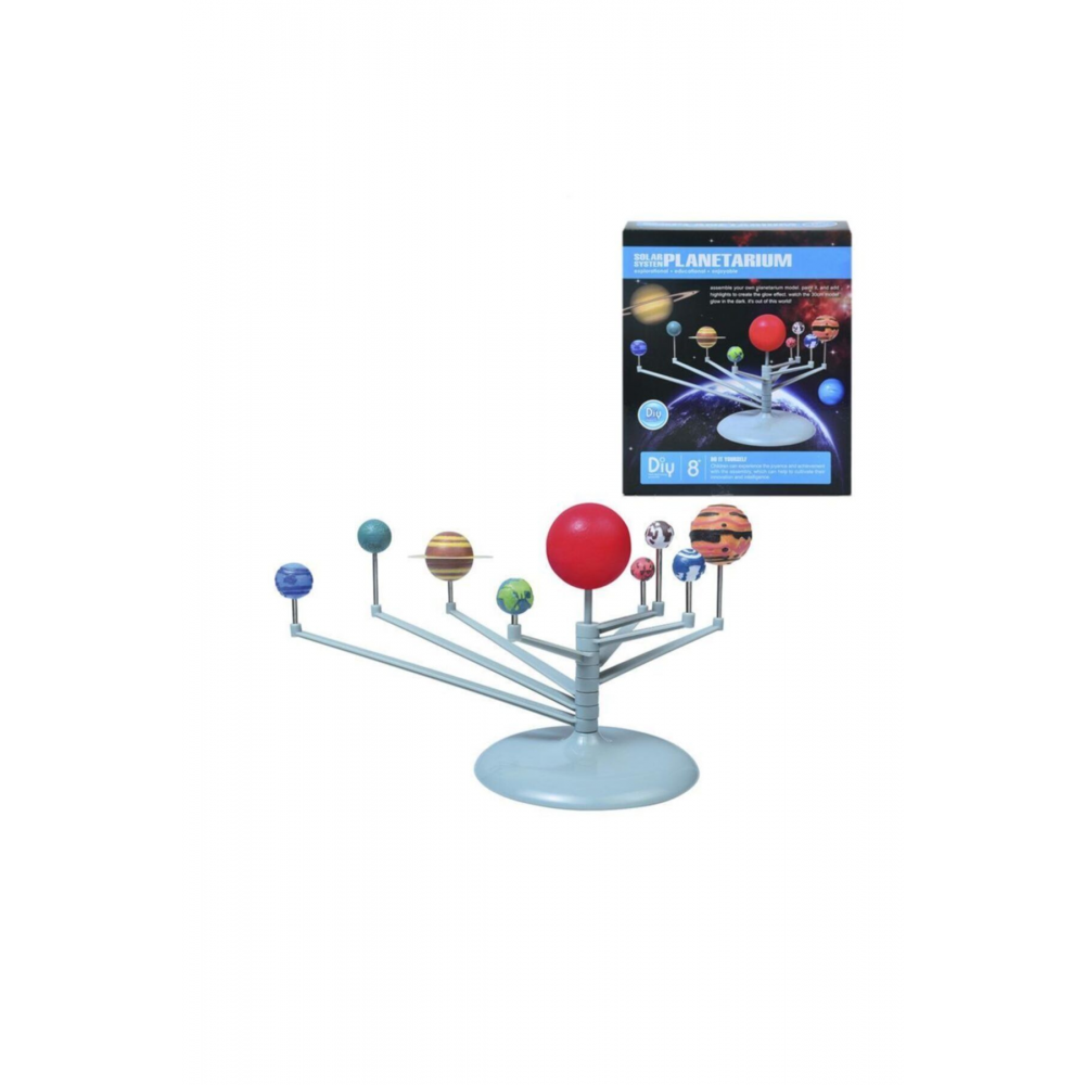 Güneş Sistemi Modeli, Gezegen Sistemi, Boya, Fırça, Eğitici Maket, Deney Seti, Plastik