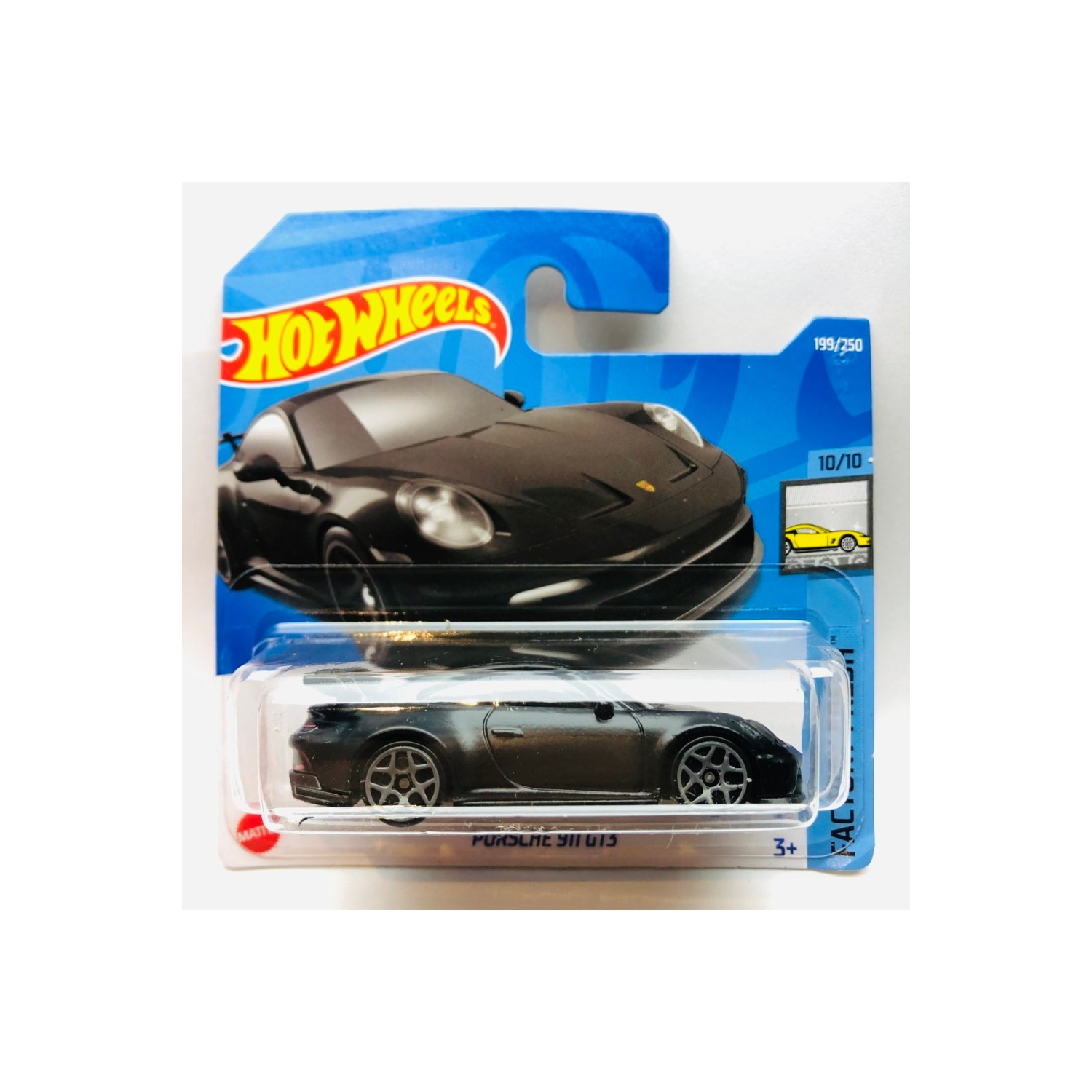 Yeni - New Porsche 911 Gt3 Black Mini Araba 1:64 Ölçek Hotwheels Marka 10/10