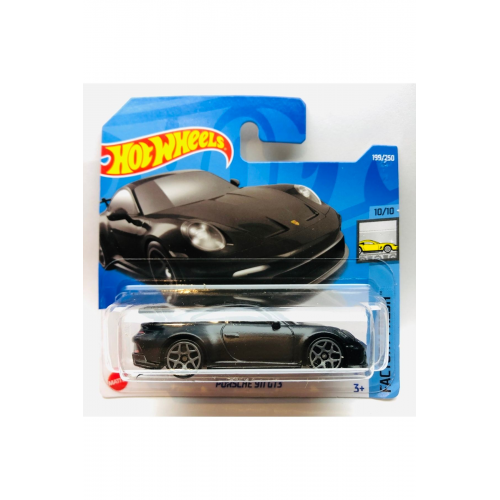 Yeni - New Porsche 911 Gt3 Black Mini Araba 1:64 Ölçek Hotwheels Marka 10/10