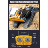 Işıklı Sesli Full Fonksiyon Metal Hareketli Kepçe 2.4ghz Uzaktan Kumandalı 680° Rotasyon Excavator