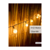 50 Led 7 Metre Sarı Opak Solar Led Işık Güneş Enerjili Bahçe Teras Balkon Ağaç Lambası Aydınlatması