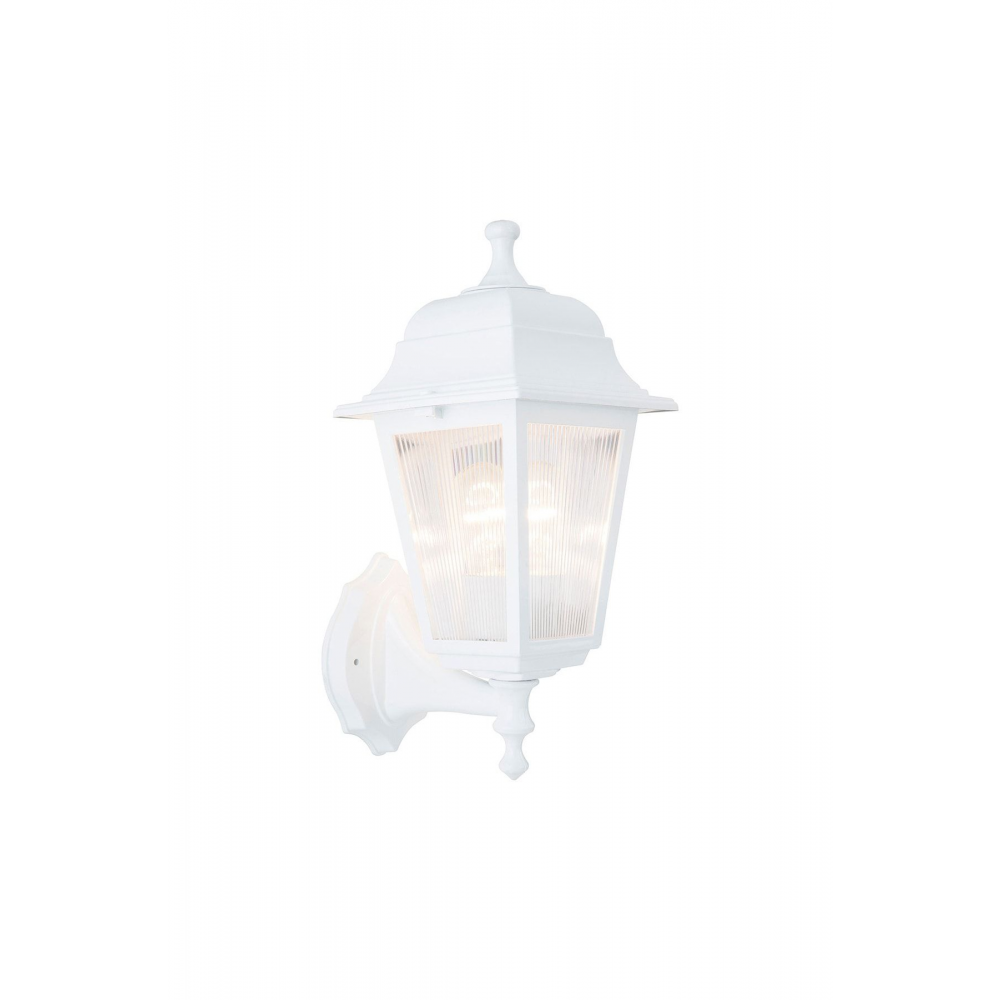 Kare Bahçe Aydınlatması Duvar Aplik Optik Armatür Beyaz