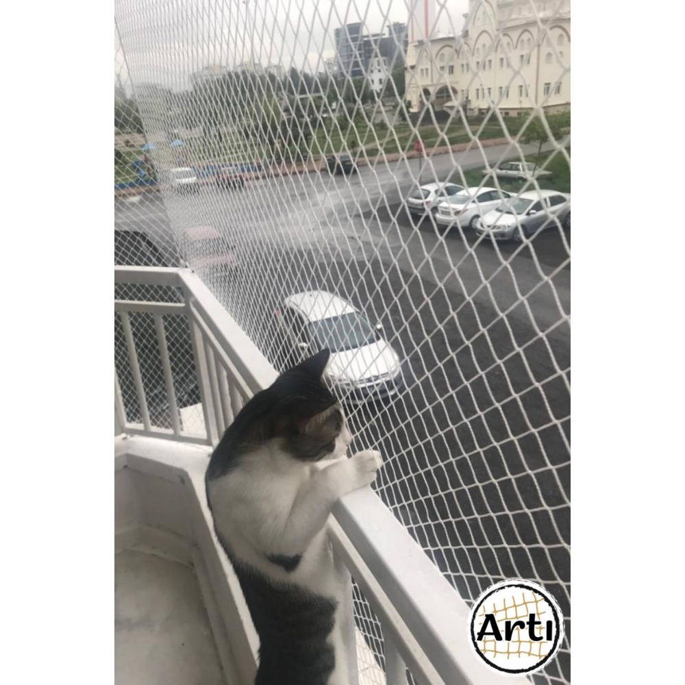 2,5x6 Mt Balkon Kuş Pencere Kedi Filesi Ağı Koruma Önleme