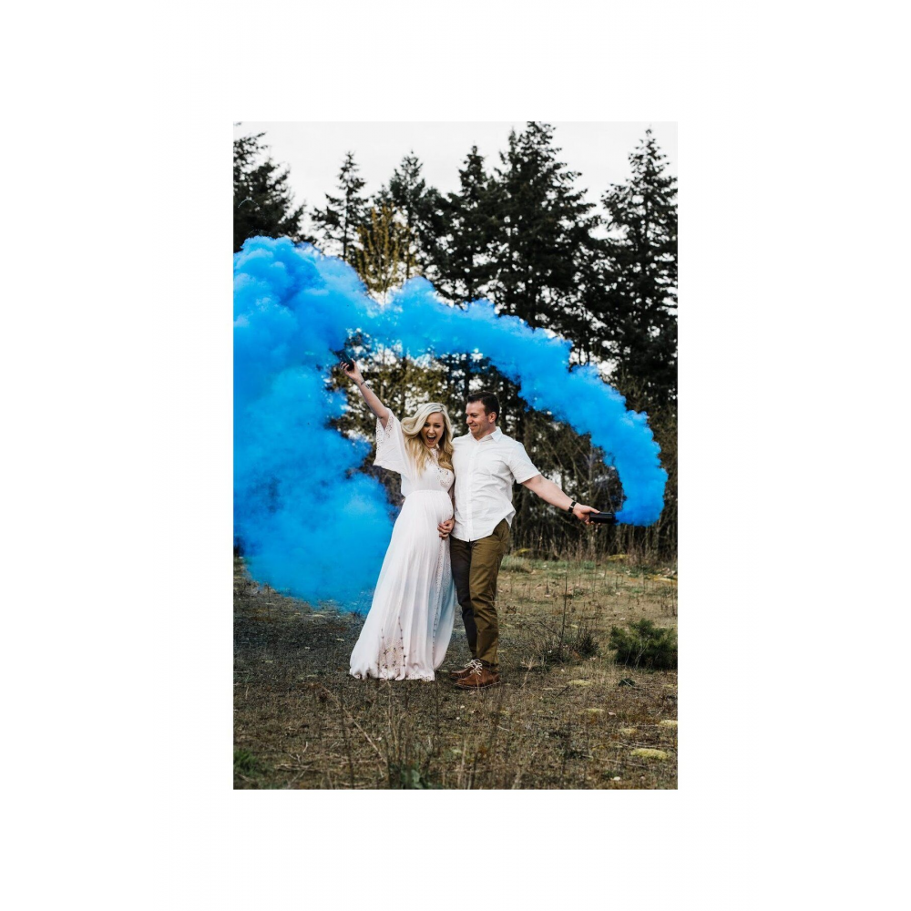 2 Adet Bebek Cinsiyeti Belirleme Partisi Mavi Sis Cinsiyet Belirleme Mavi Duman