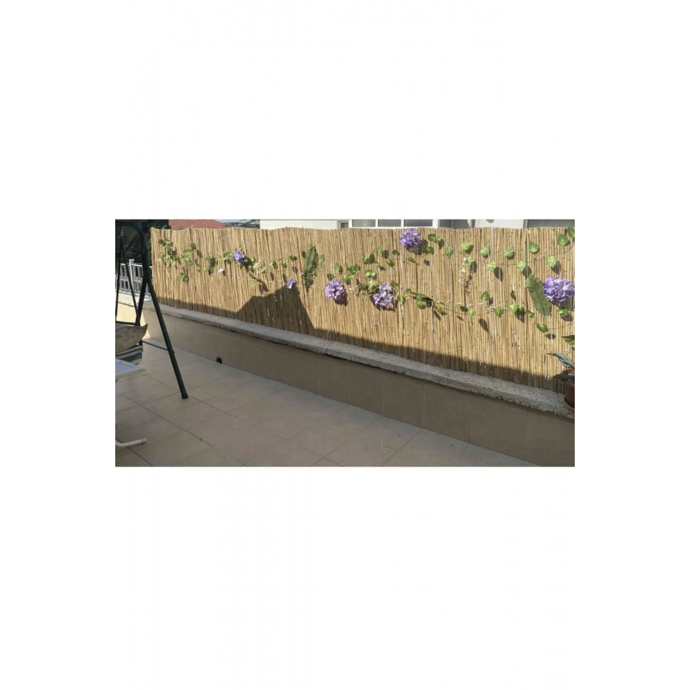 Doğal Kamış Hasır Çit 1 X5 Metre Balkon Çiti, Hasır Bambu Çit, Bahçe Çiti Ve Gölgelik
