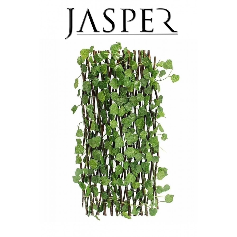 Yapay Çit Geniş Yaprak Akordiyon Çit 120cmx3m Yapay Sarmaşık Duvar Balkon Bahçe Dekoru