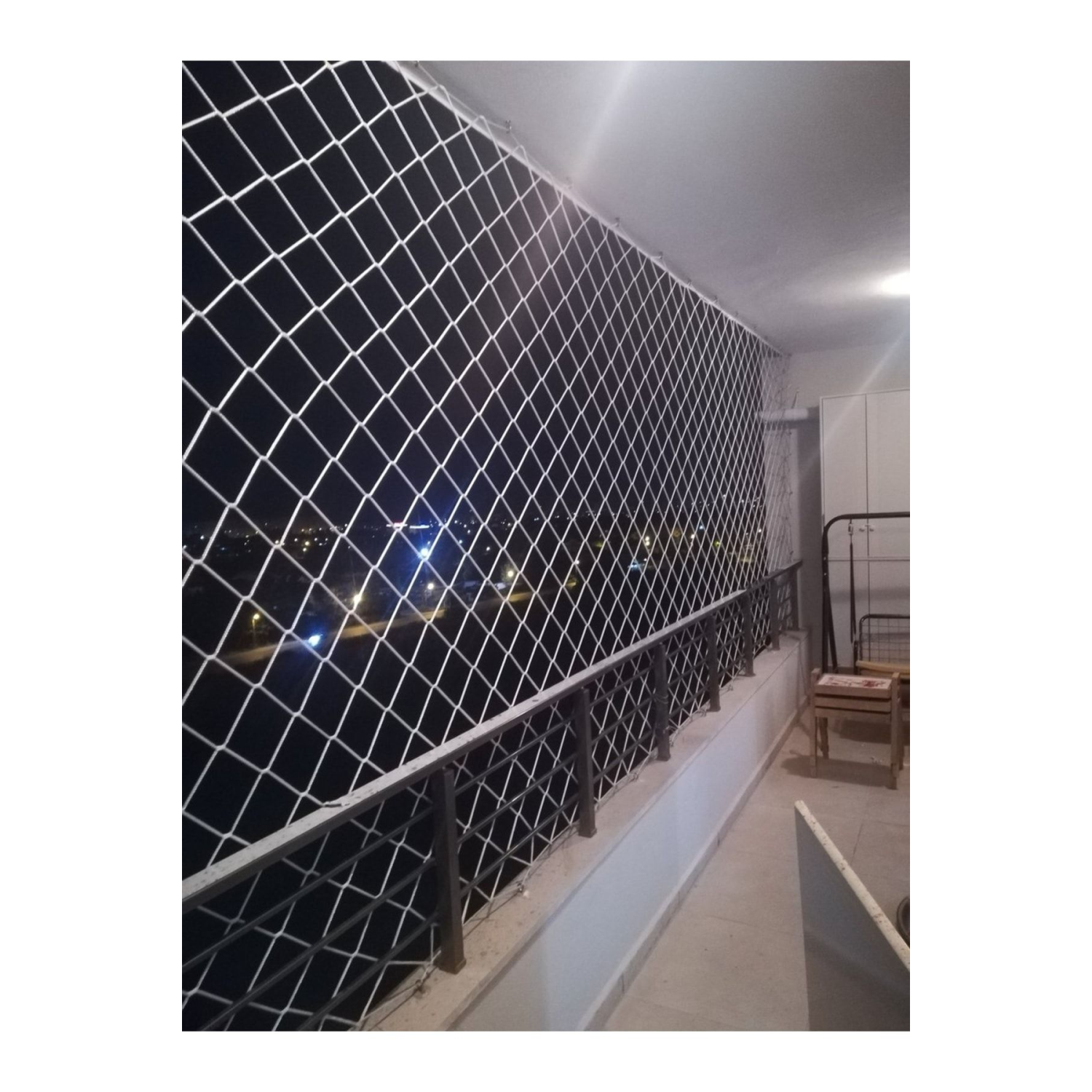 Balkon Koruma Ağı Filesi 3x4 Metre Toplam 12m2 Bahçe Kedi Kuş Önleme Güvenlik