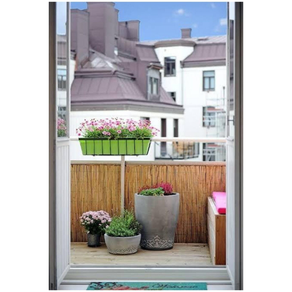 Bambu Bahçe Çiti Bambu Balkon Çiti 1 Metre X 3 Metre Balkon Çiti Gölgelik Doğal Kamış Hasır