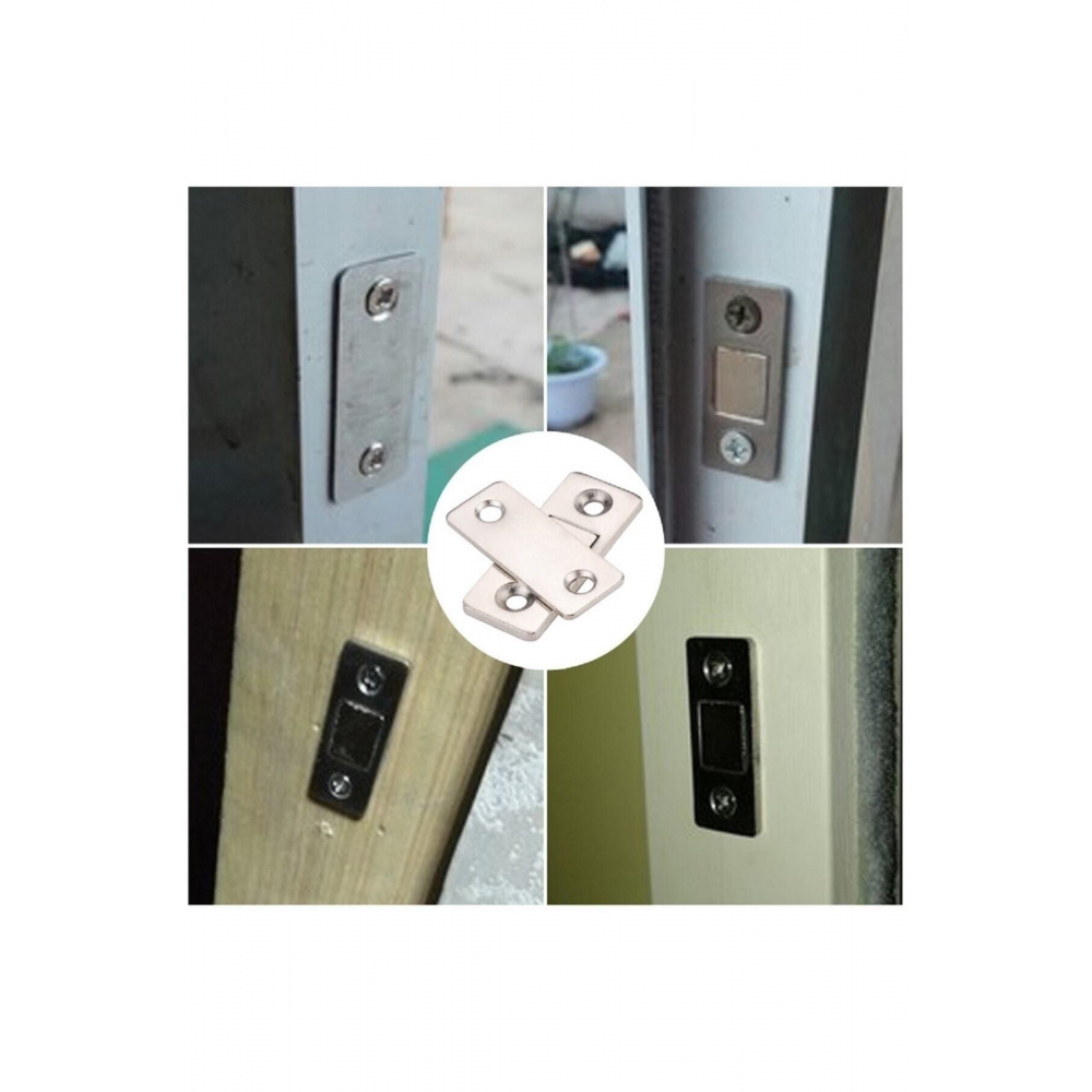 2 Çift Çok Amaçlı Kapı Kapak Dolap Çekmece Mobilya Durdurucu Kapatıcı Mıknatıslar