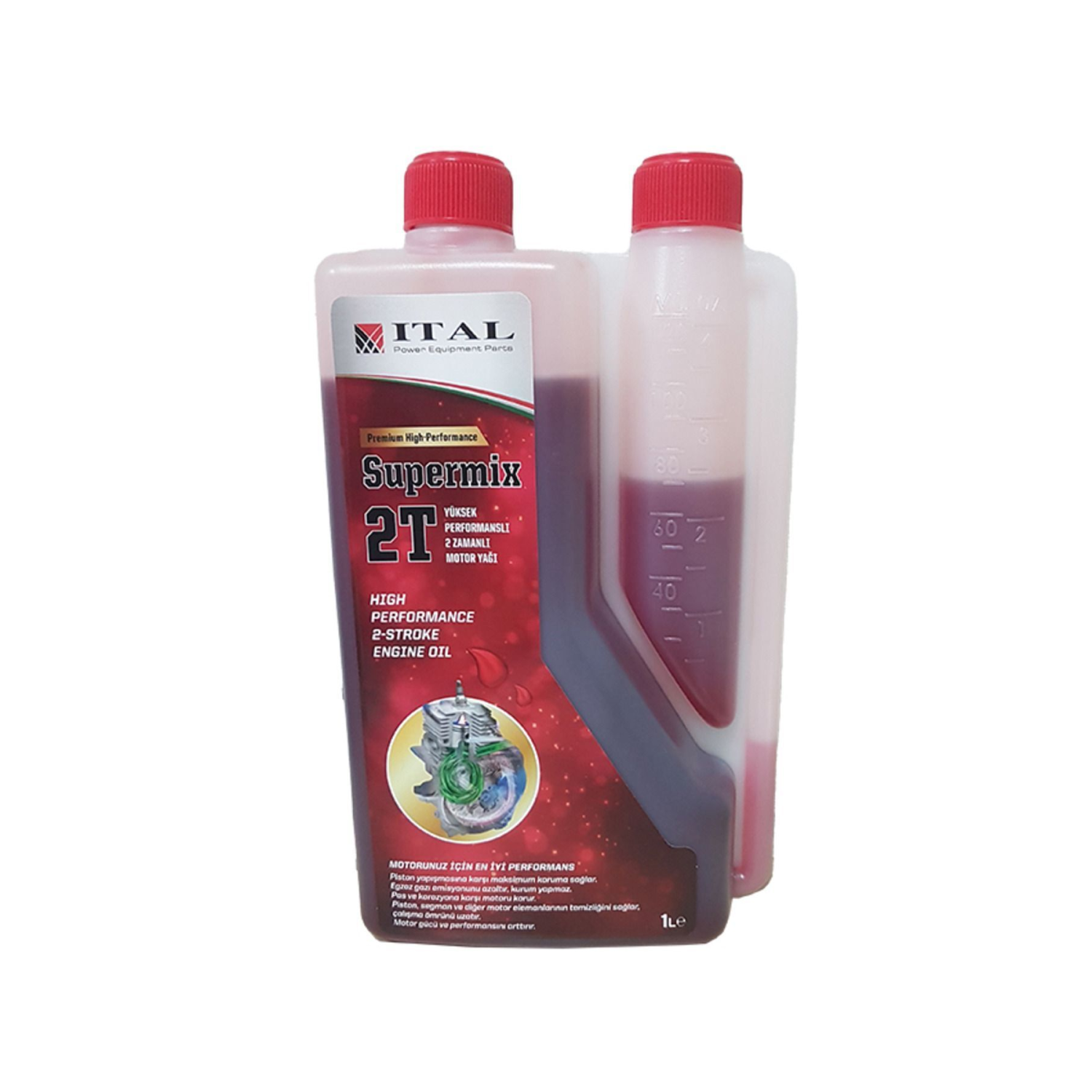 Ital 2005 2 Zamanlı Süpermix Motor Yağı Ölçekli 1 Litre