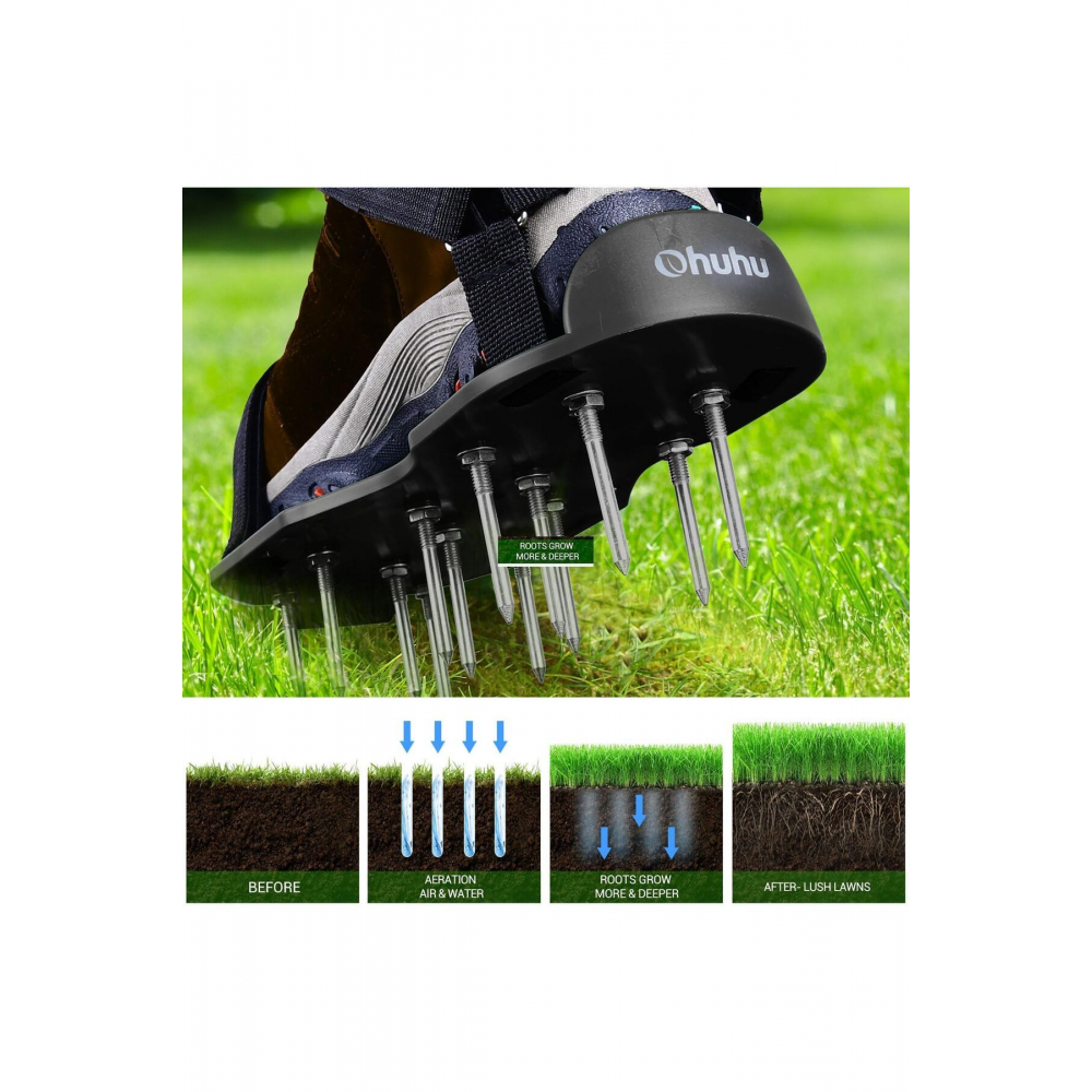 Çim havalandırma aparatı, çim için çivili ayakkabı aparatı, çim havalandırıcı