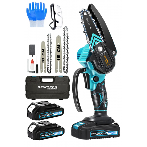 598 Vf 20 Ah Çift Li-ion Akülü Şarjlı El Testeresi Ağaç Kesme / Dal Budama