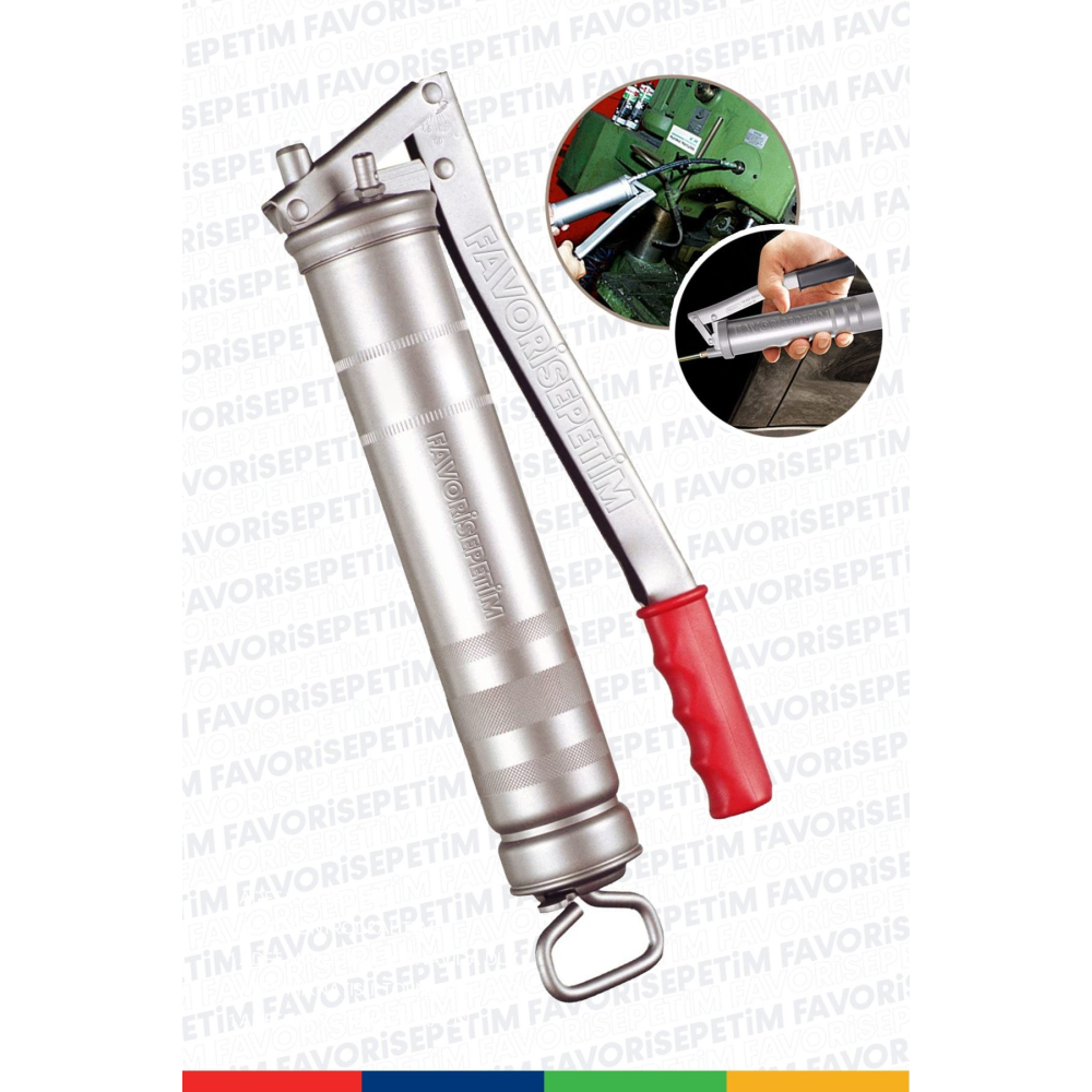 500cc Yüksek Kaite Gres Yağ Pompası 500 Cc Büyük Boy Demir Hortum Ve Gres Ucu Hediye