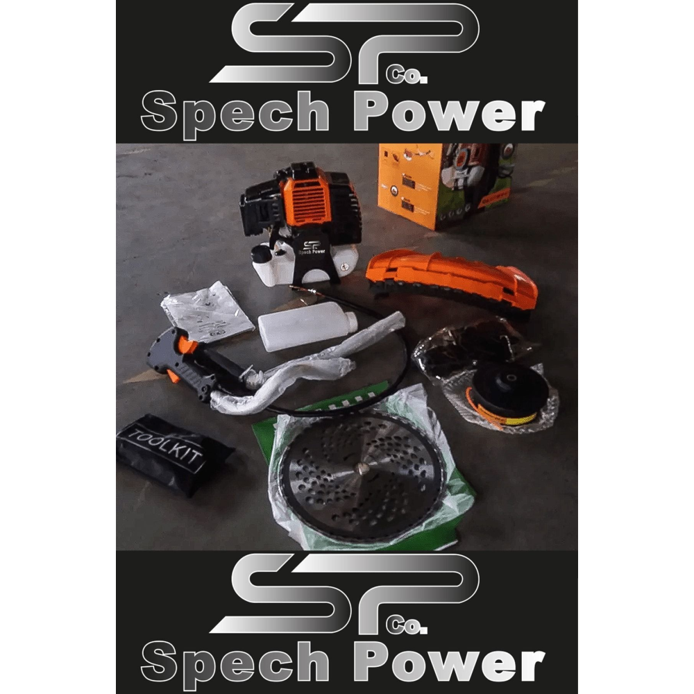 Spech Power U.s.a 20hp-x Tam Profesyonel Bronz Piston Benzinli Ot Çalı Çim Biçme Makinası Yan Tırpan